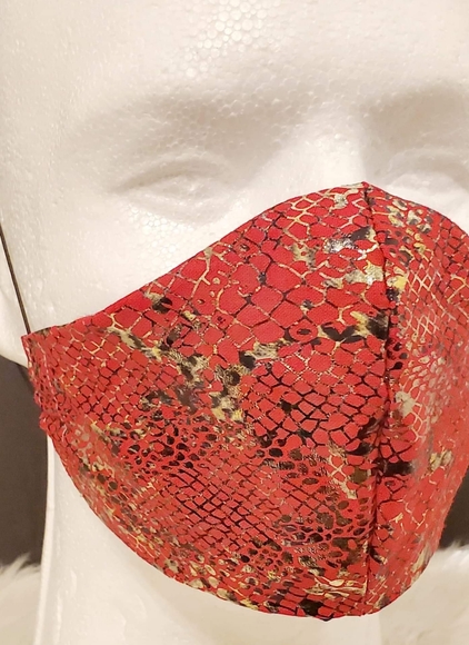 SOLD OUT 3 for $15 Faux snake skin mask